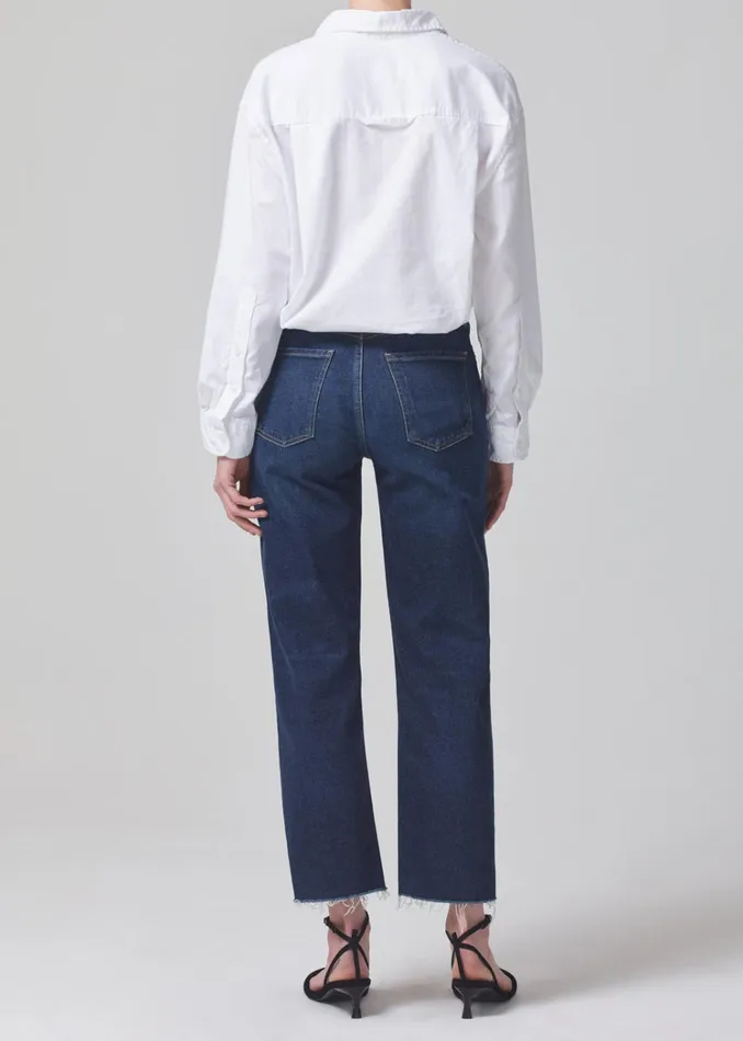Citizens Of Humanity Florence Wide Straight In Everdeen Women Jeans