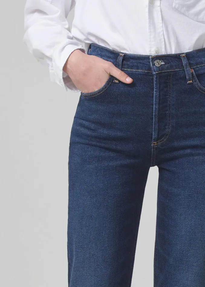 Citizens Of Humanity Florence Wide Straight In Everdeen Women Jeans