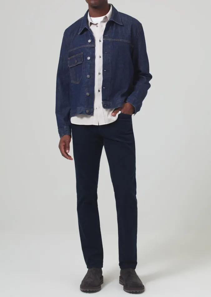 Citizens Of Humanity Gage Slim Straight Corduroy In Navy Men Pants