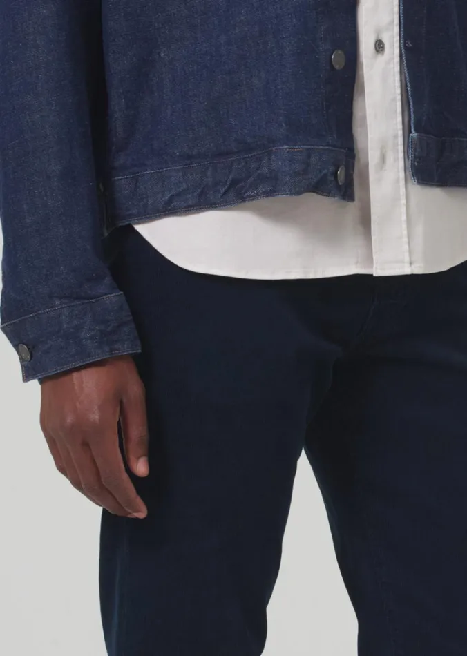 Citizens Of Humanity Gage Slim Straight Corduroy In Navy Men Pants