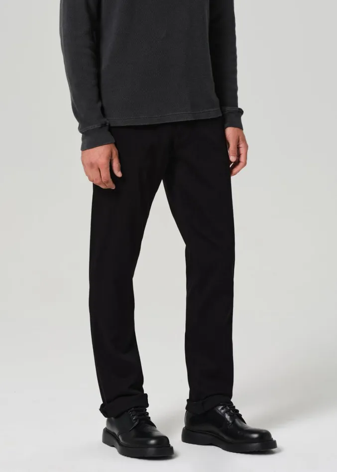 Citizens Of Humanity Gage Slim Straight Soft Weft In Black Men Pants