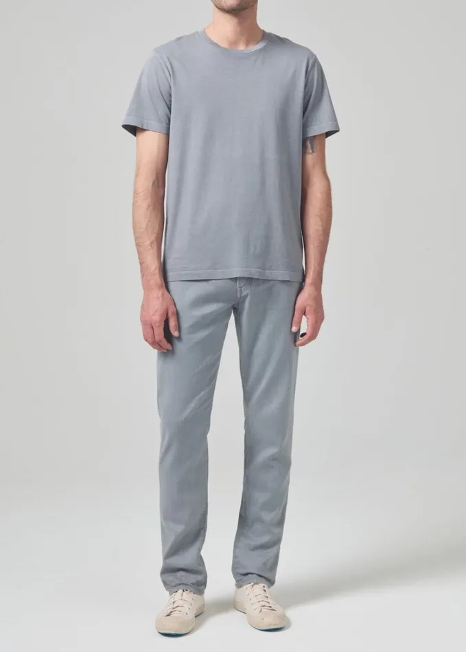 Citizens Of Humanity Gage Slim Straight Stretch Linen In Stone Age Men Pants