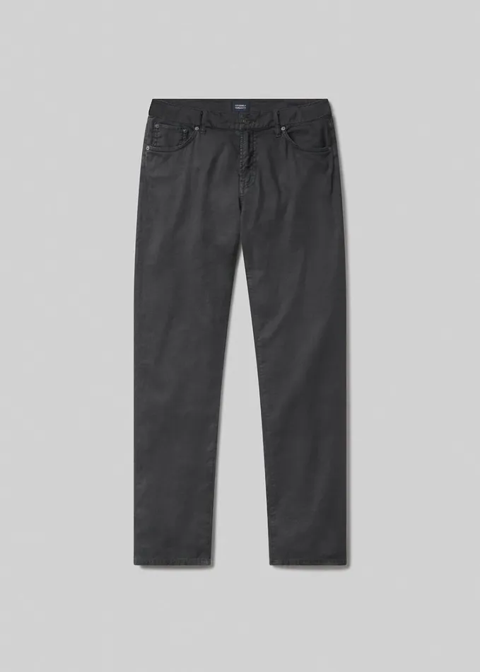 Citizens Of Humanity Gage Slim Straight Stretch Linen In Washed Black Men Pants
