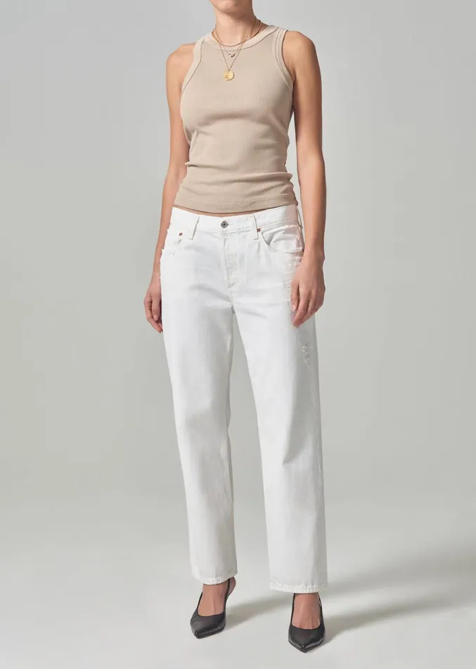 Citizens Of Humanity Isabel Rib Tank In Taos Sand Women Tops