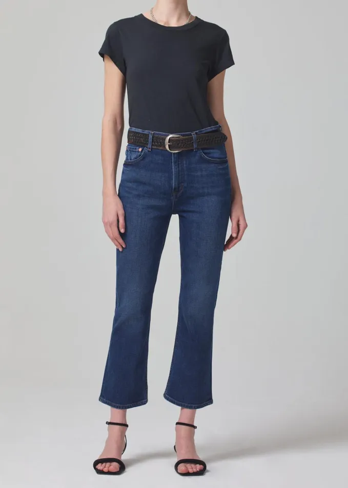 Citizens Of Humanity Isola Mid Rise Cropped Boot In Provance Women Jeans