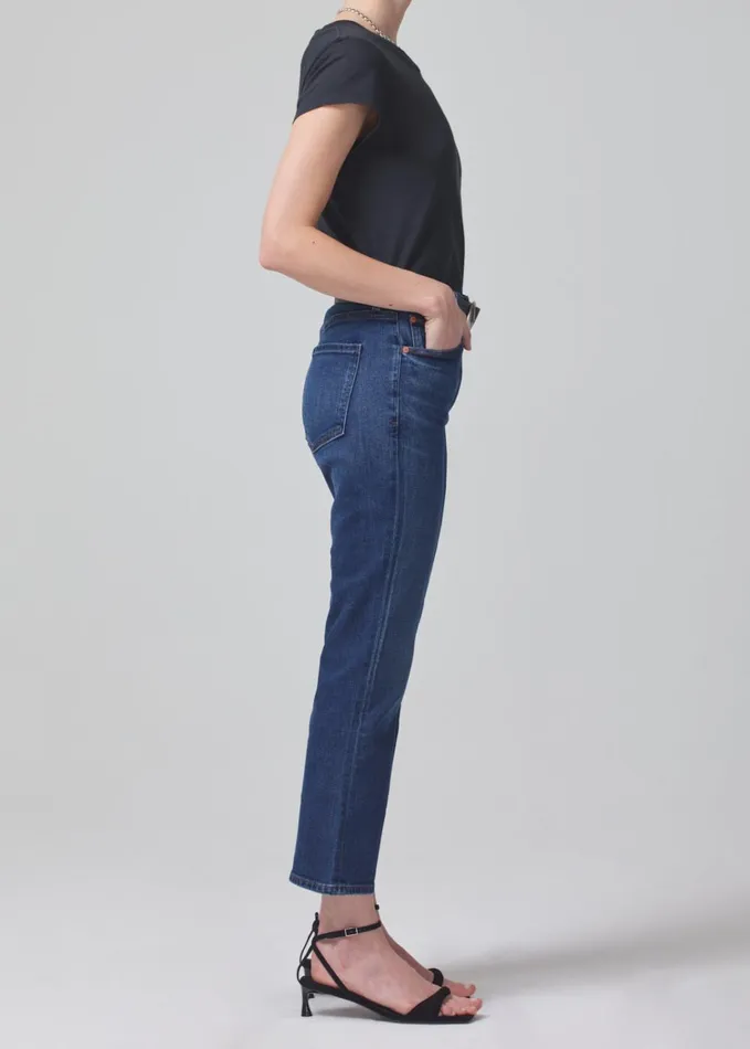 Citizens Of Humanity Isola Mid Rise Cropped Boot In Provance Women Jeans