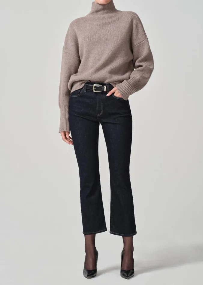 Citizens Of Humanity Isola Mid Rise Cropped Boot In Solace Women Jeans