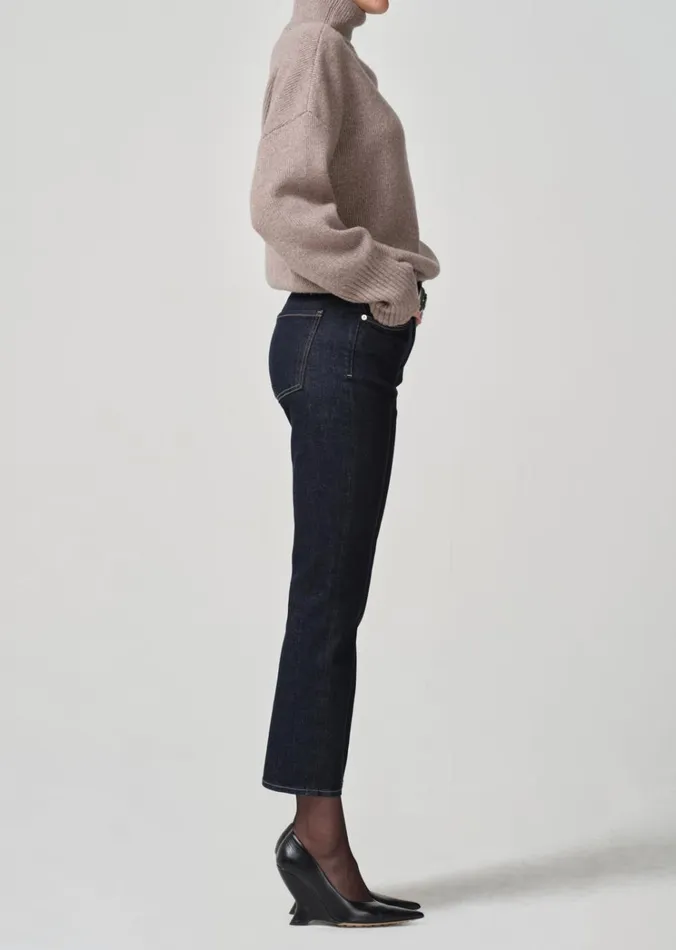 Citizens Of Humanity Isola Mid Rise Cropped Boot In Solace Women Jeans