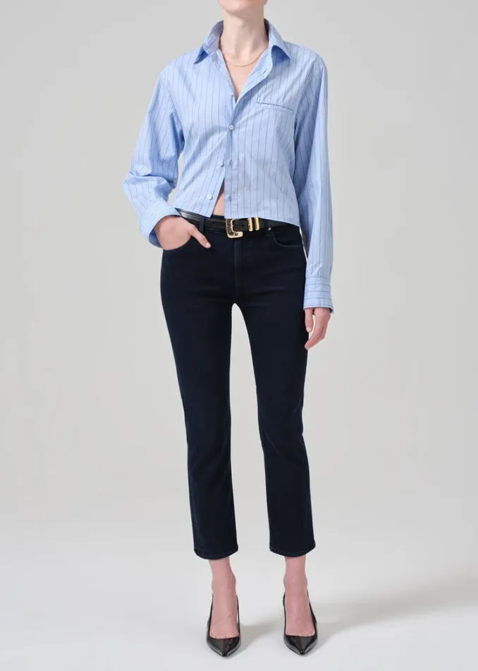 Citizens Of Humanity Isola Slim Crop In Chamber Women Jeans