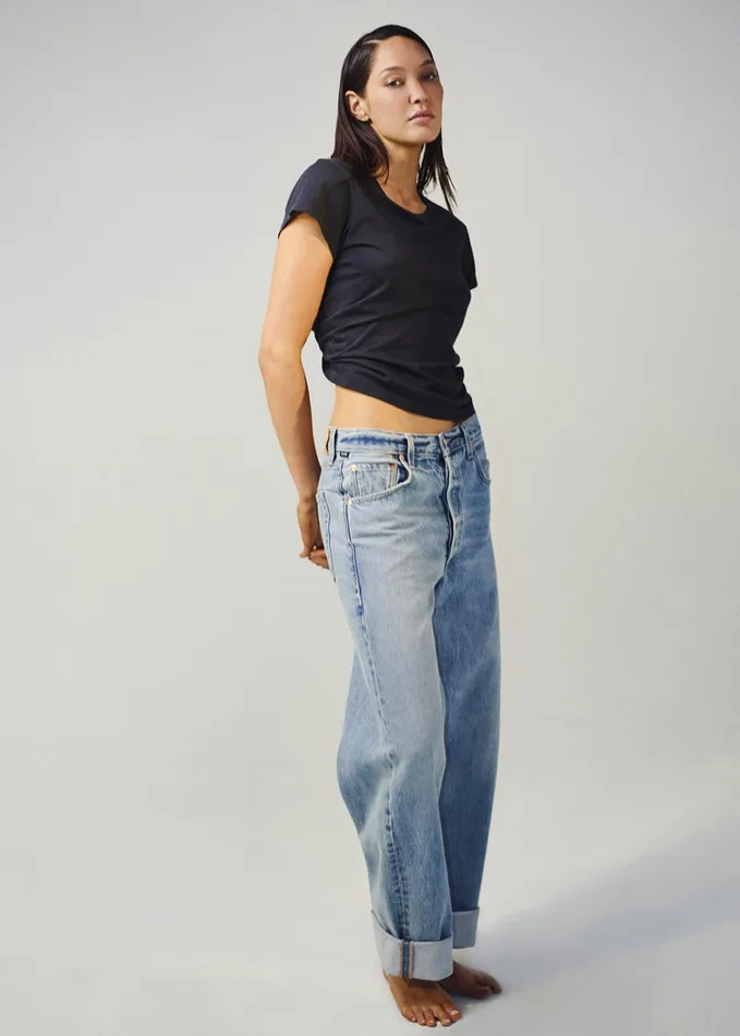 Citizens Of Humanity Juliette Slim TShirt In Washed Black Women Tops