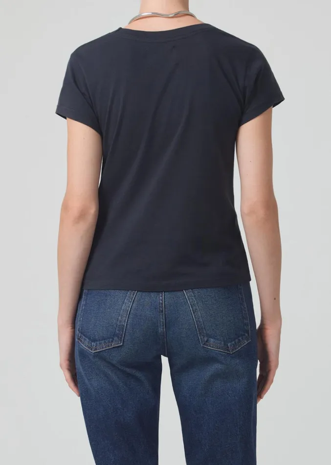 Citizens Of Humanity Juliette Slim TShirt In Washed Black Women Tops