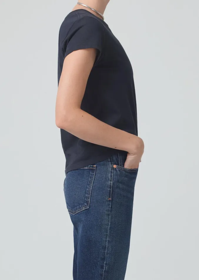 Citizens Of Humanity Juliette Slim TShirt In Washed Black Women Tops