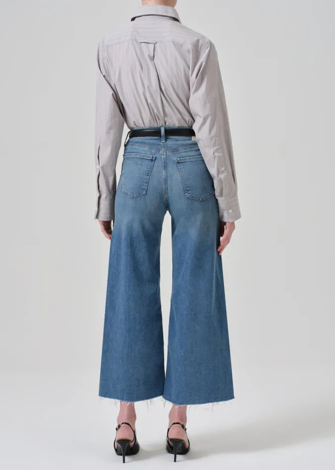 Citizens Of Humanity Lyra Wide Leg Crop In Abliss Women Jeans