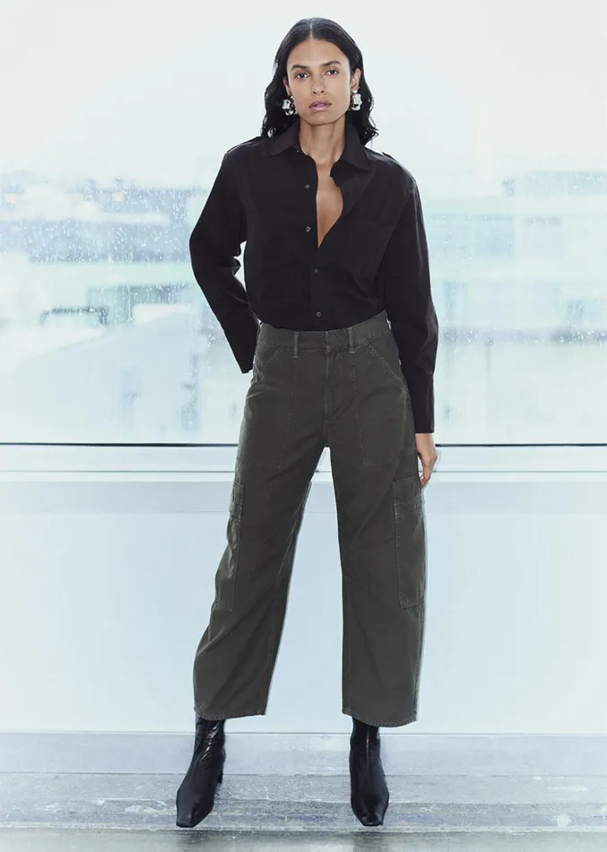 Citizens Of Humanity Marcelle Low Slung Easy Cargo In Costes Women Pants