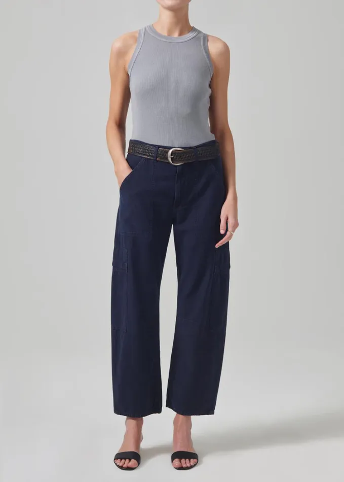 Citizens Of Humanity Marcelle Low Slung Easy Cargo In Night Flight Women Pants