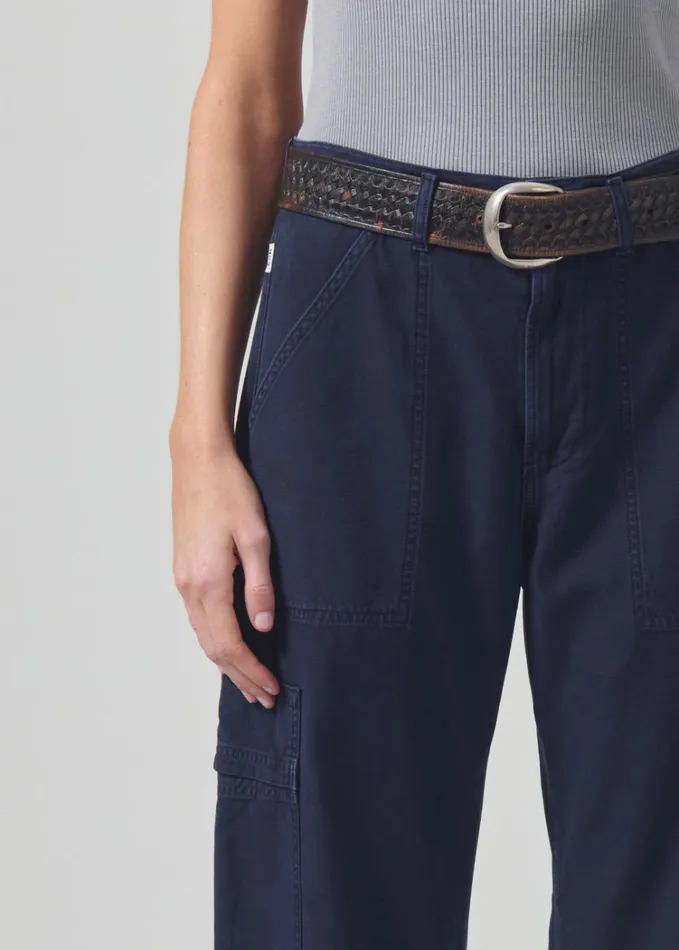 Citizens Of Humanity Marcelle Low Slung Easy Cargo In Night Flight Women Pants