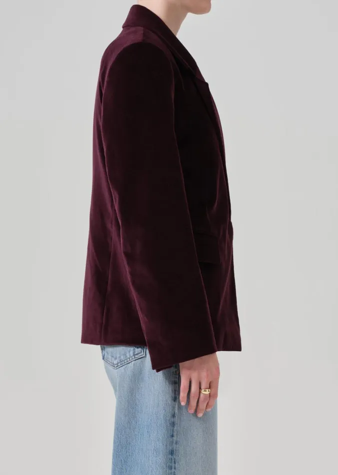 Citizens Of Humanity Matteau Blazer In Bordeaux Women Jackets and Coats