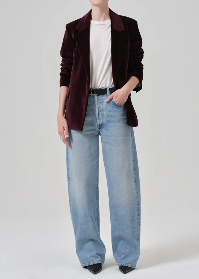 Citizens Of Humanity Matteau Blazer In Bordeaux Women Jackets and Coats