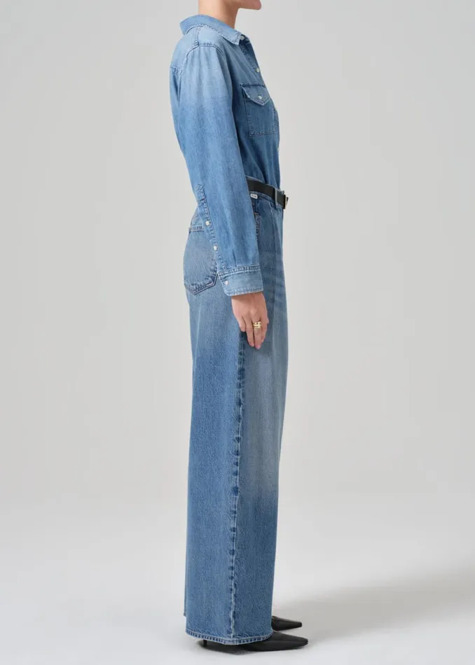 Citizens Of Humanity Petra Pleated Trouser In Nensi Women Jeans