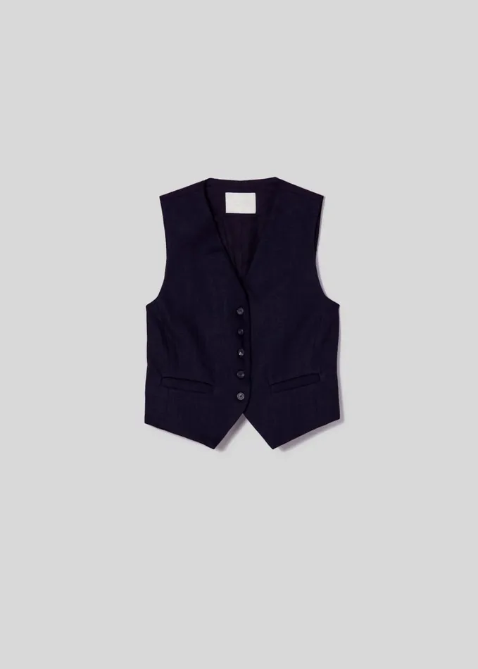 Citizens Of Humanity Sierra Vest In Black Women Tops