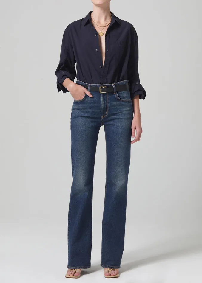 Citizens Of Humanity Vidia Mid Rise Boot In Garnish Women Jeans