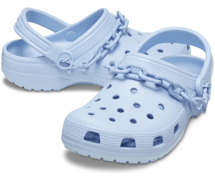 Classic Chain Clog Blue Calcite Women Crocs Clogs