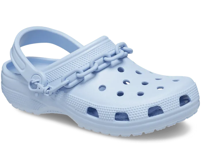 Classic Chain Clog Blue Calcite Women Crocs Clogs