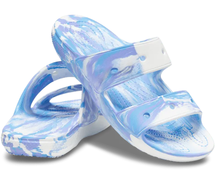 Classic Marbled Sandal White Oxygen Men Crocs Sandals