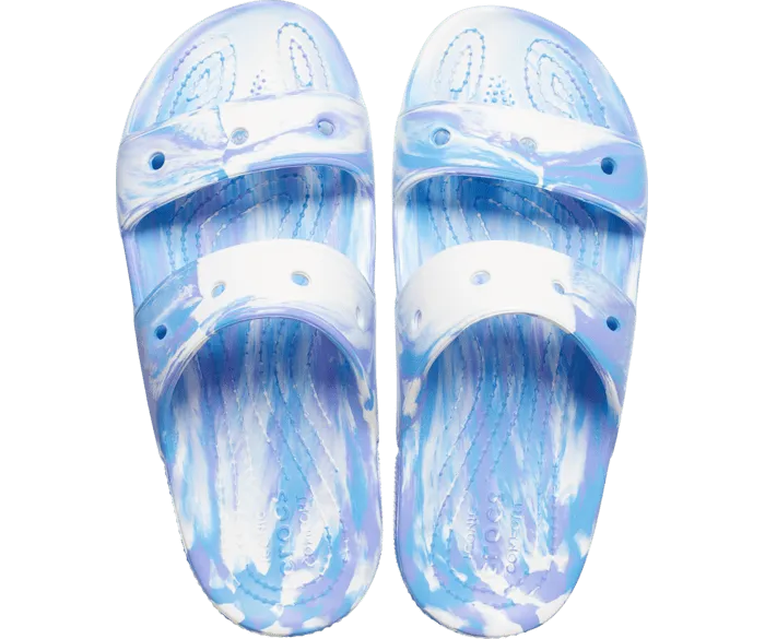 Classic Marbled Sandal White Oxygen Men Crocs Sandals