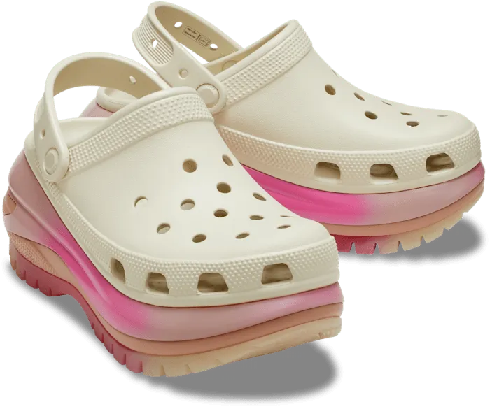 Classic Mega Crush Color Dip Clog Bone Multi Men Crocs Clogs