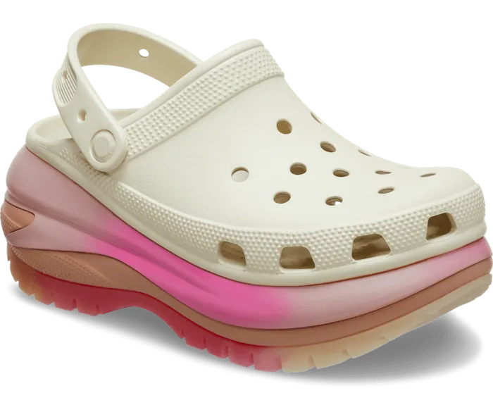 Classic Mega Crush Color Dip Clog Bone Multi Men Crocs Clogs