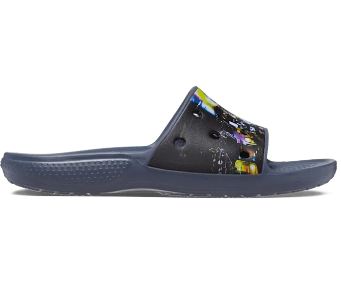 Classic Meta Scape Slide Black Multi Men Crocs Slides