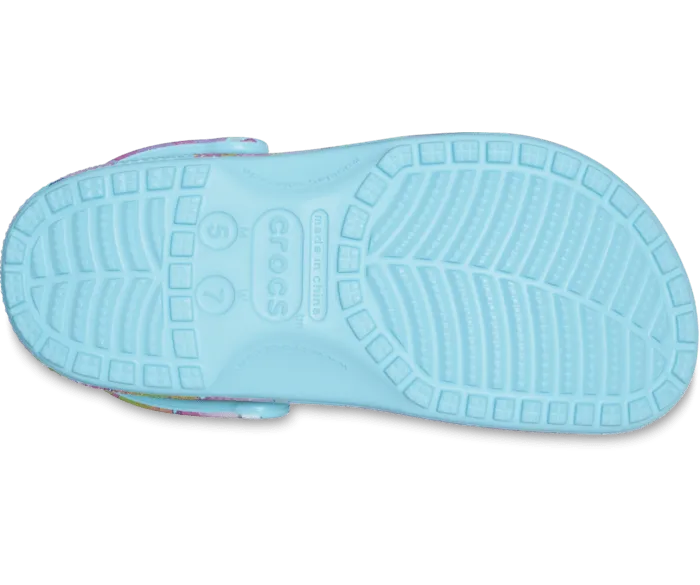 Classic Palm Print Clog Neptune Multi Women Crocs Clogs
