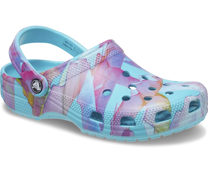 Classic Palm Print Clog Neptune Multi Women Crocs Clogs