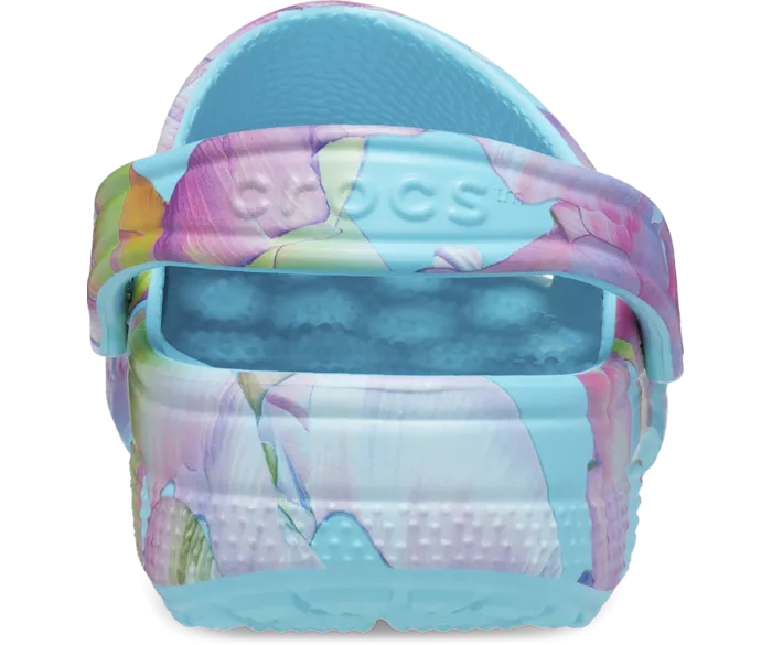 Classic Palm Print Clog Neptune Multi Women Crocs Clogs