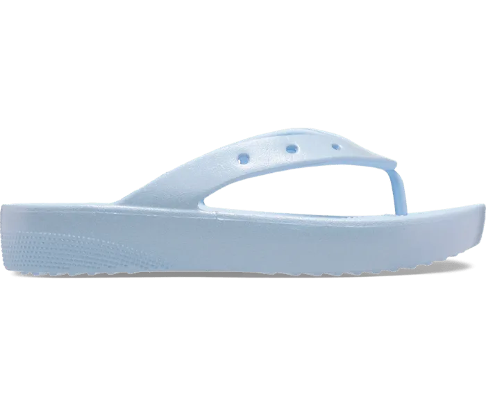 Classic Platform Meta Pearl Flip Blue Calcite Women Crocs FlipFlops