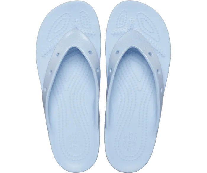 Classic Platform Meta Pearl Flip Blue Calcite Women Crocs Platforms 038 Wedges