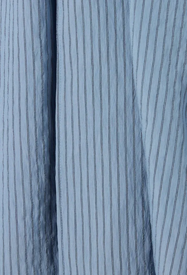Claudie Pierlot Blue Stripe Wrap Mini Dress Sky Blue Women Dresses Claudie Pierlot Blue Stripe Wrap Mini Dress Sky Blue Women Dresses