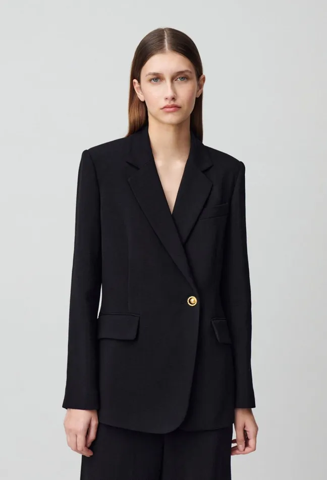 Claudie Pierlot Buttoned Blazer Black Women Blazers Claudie Pierlot Buttoned Blazer Black Women Blazers
