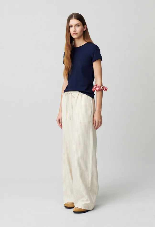 Claudie Pierlot Cp Cotton TShirt Navy Women TShirts