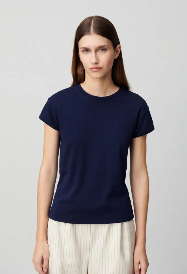 Claudie Pierlot Cp Cotton TShirt Navy Women TShirts