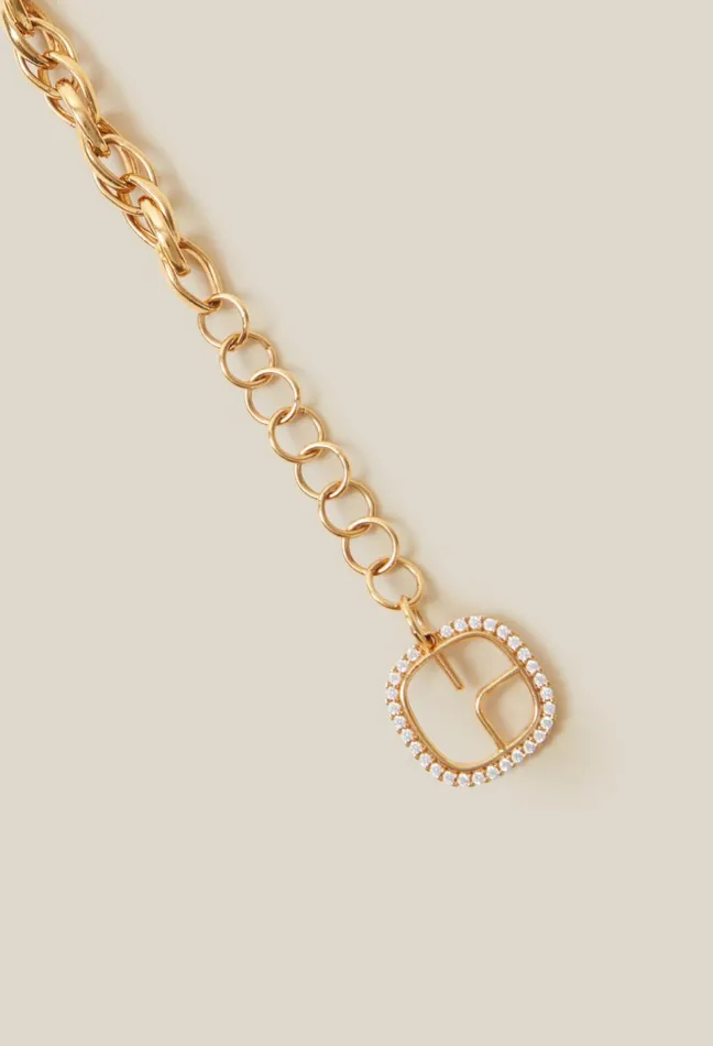 Claudie Pierlot Gold Chain Bracelet With Cp Logo Light Gold Women Jewellery And Scrunchies Claudie Pierlot Gold Chain Bracelet With Cp Logo Light Gold Women Jewellery And Scrunchies