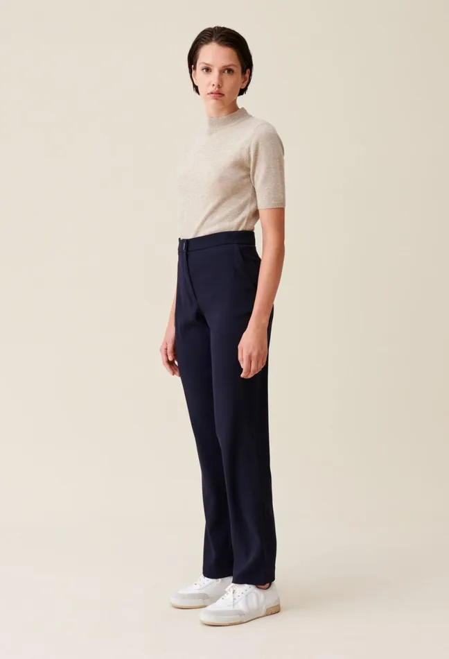 Claudie Pierlot Navy Blue Suit Trousers Women Jeans And Trousers Claudie Pierlot Navy Blue Suit Trousers Women Jeans And Trousers