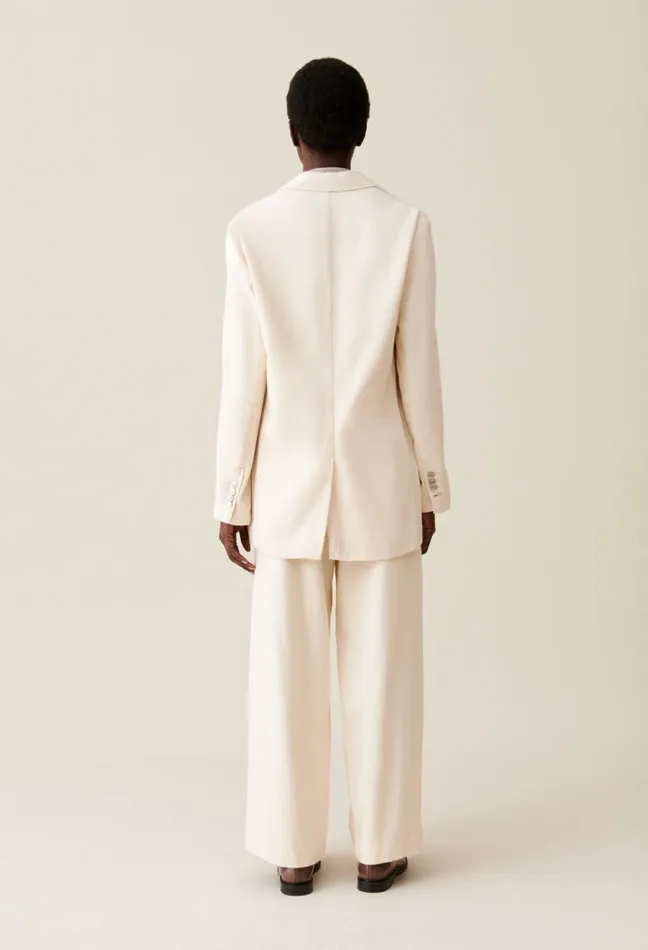 Claudie Pierlot Oversized Denim Blazer Light Beige Women Blazers