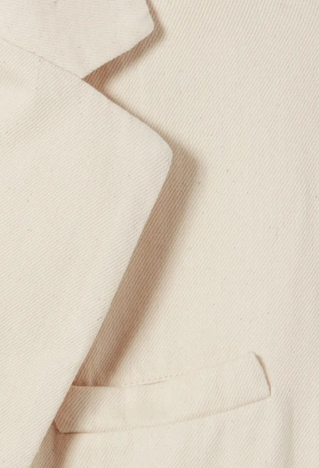Claudie Pierlot Oversized Denim Blazer Light Beige Women Blazers