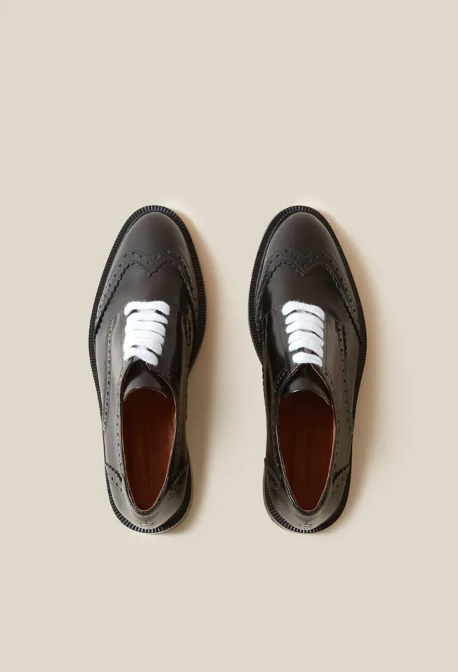 Claudie Pierlot Patent Leather Derbies Dualcolor Women Loafers