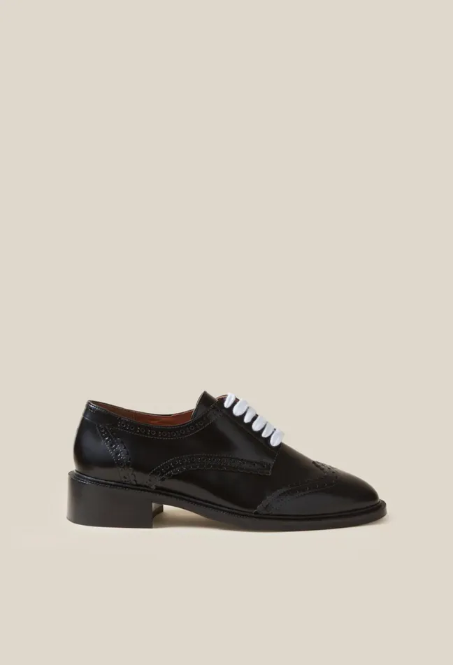 Claudie Pierlot Patent Leather Derbies Dualcolor Women Loafers