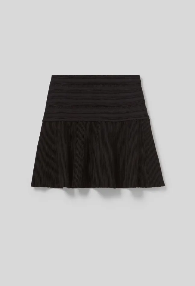 Claudie Pierlot Short FineKnit Skirt Black Women Skirts And Shorts Claudie Pierlot Short FineKnit Skirt Black Women Skirts And Shorts
