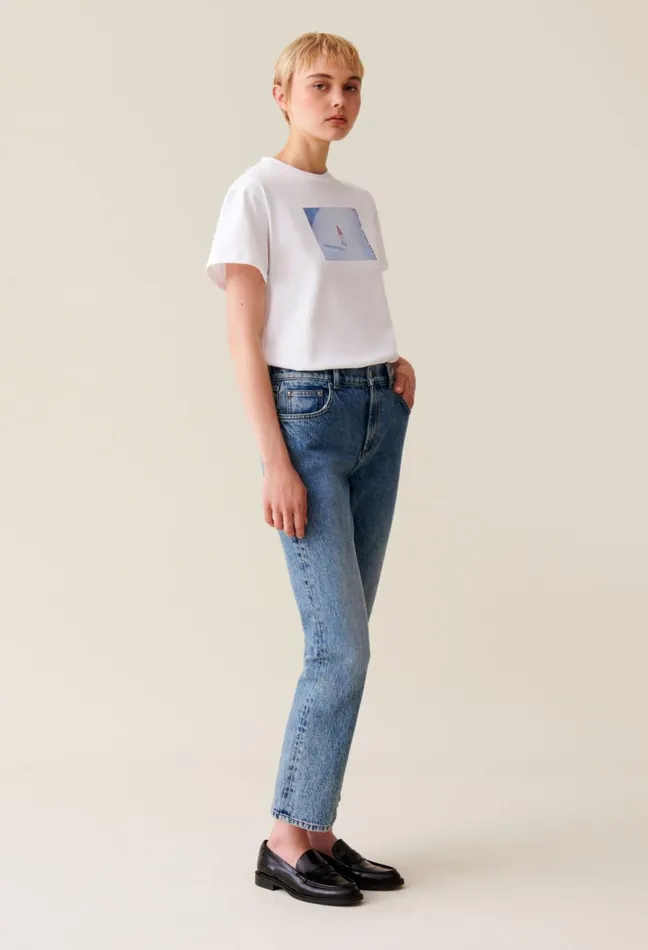 Claudie Pierlot TShirt Of The Month 8211 290824 Ecru Women TShirts