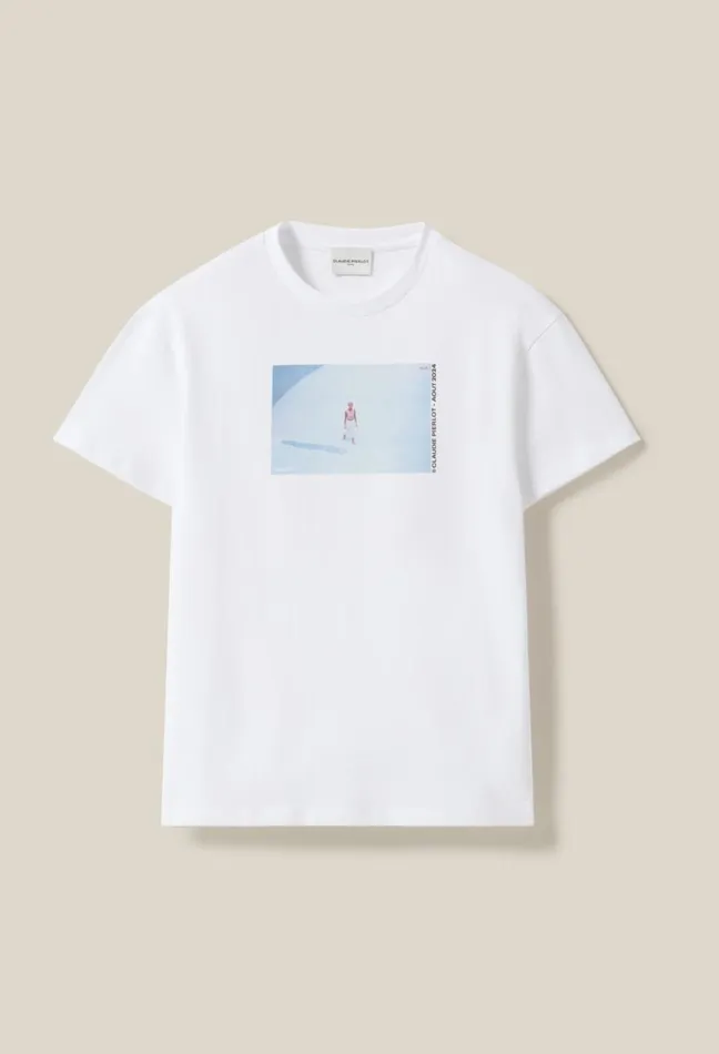 Claudie Pierlot TShirt Of The Month 8211 290824 Ecru Women TShirts